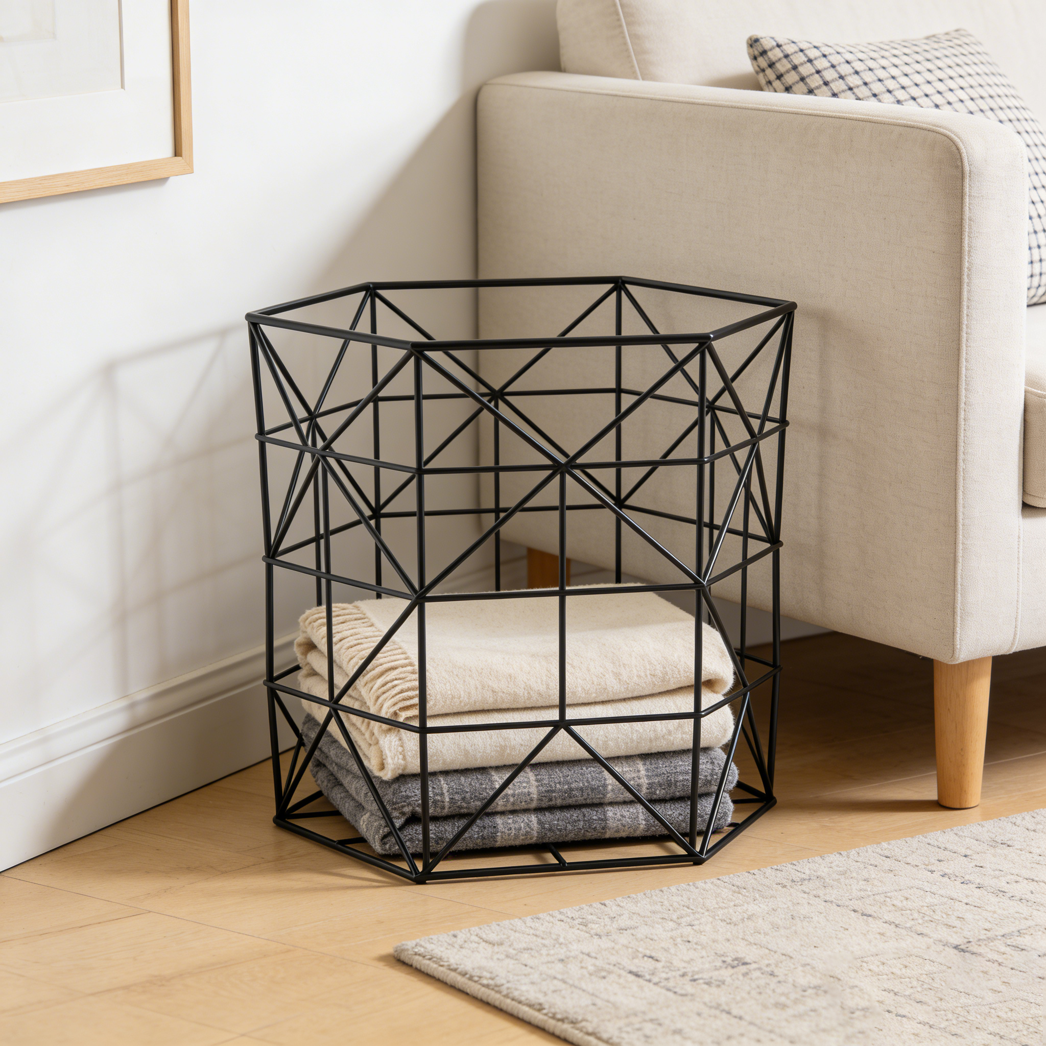 Modern Geometric Storage Basket