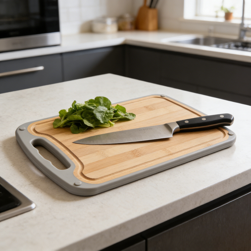 Bamboo Cutting Board Set (Large & Small, 2-Piece)