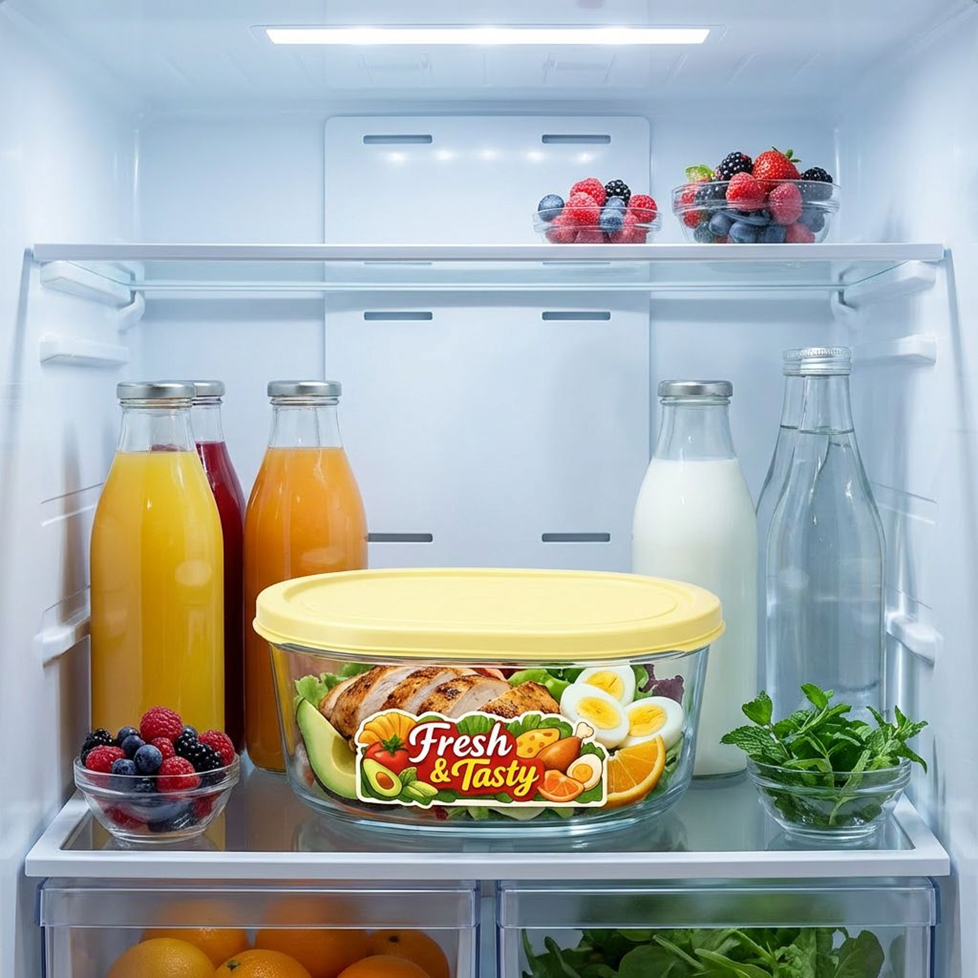 Glass Food Storage Container with Lid