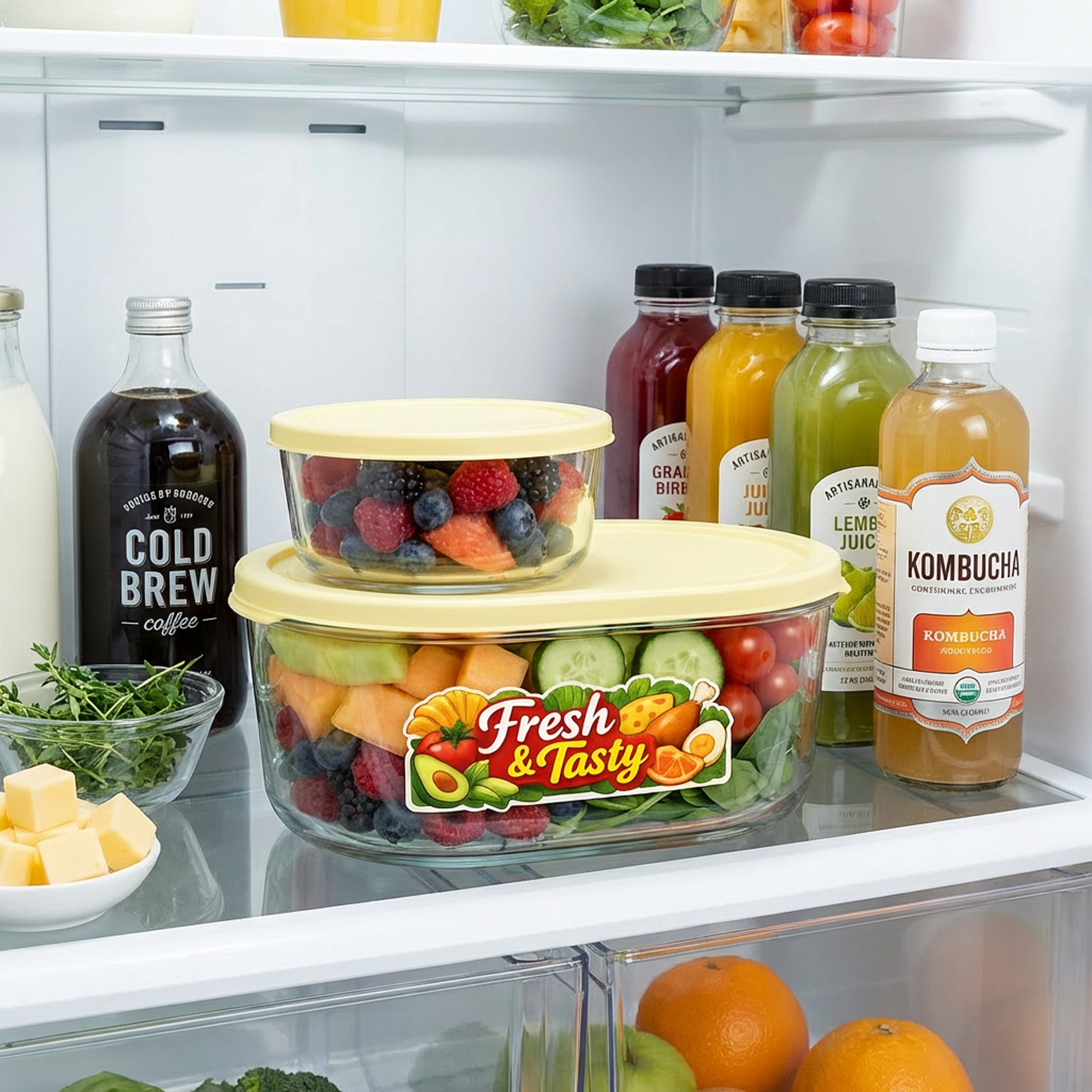 Glass Food Storage Container with Lid