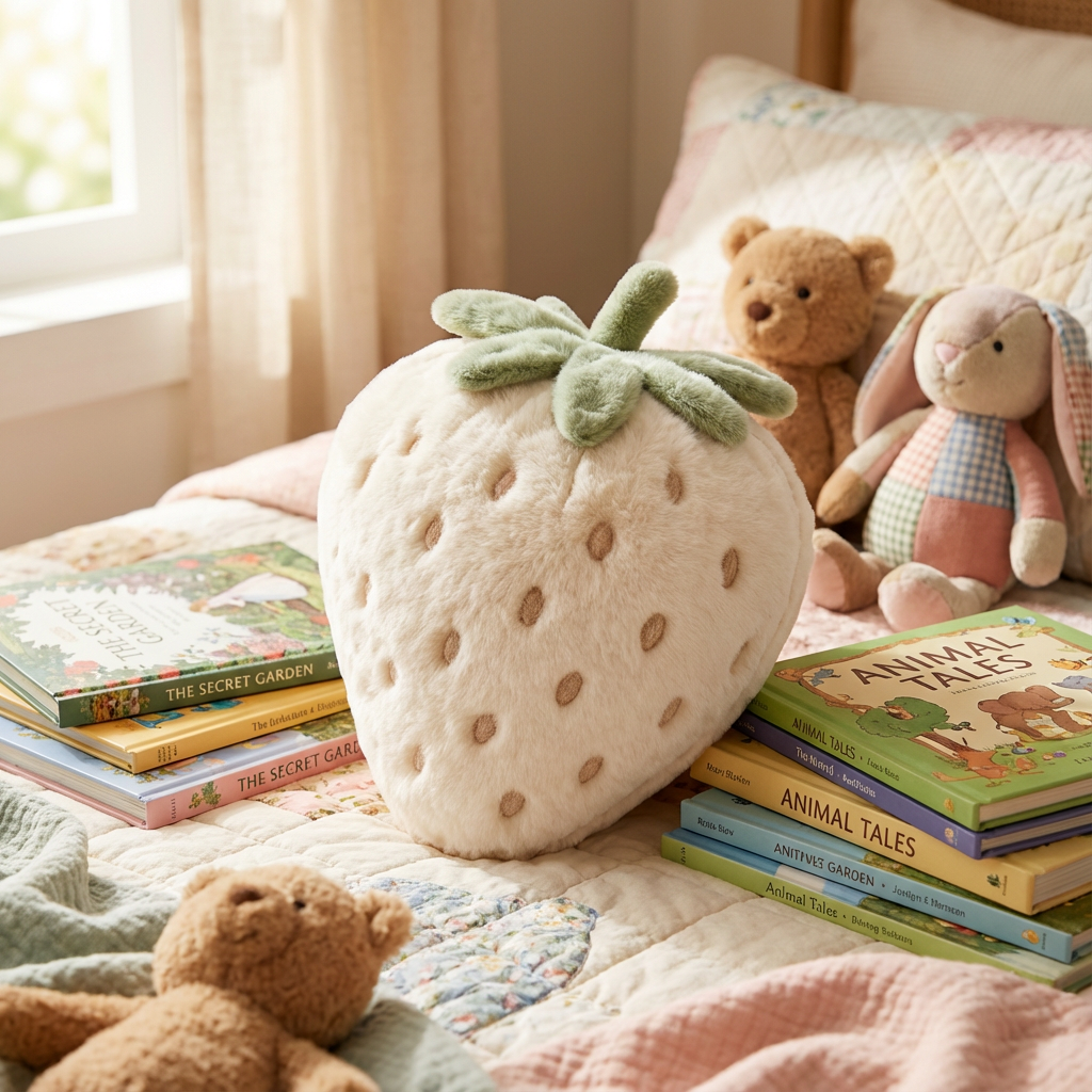 Strawberry Plush Pillow