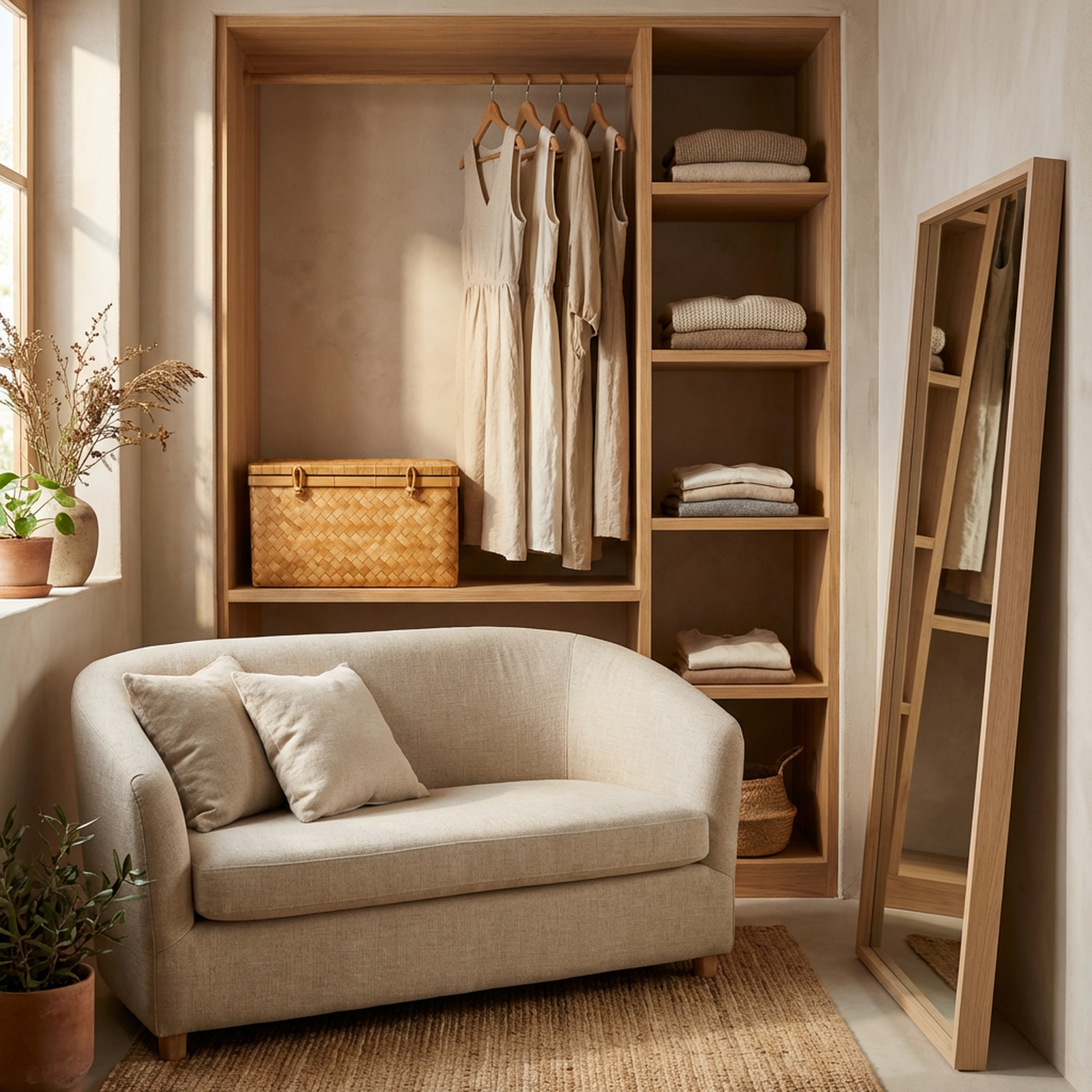 Lidded Woven Storage Basket