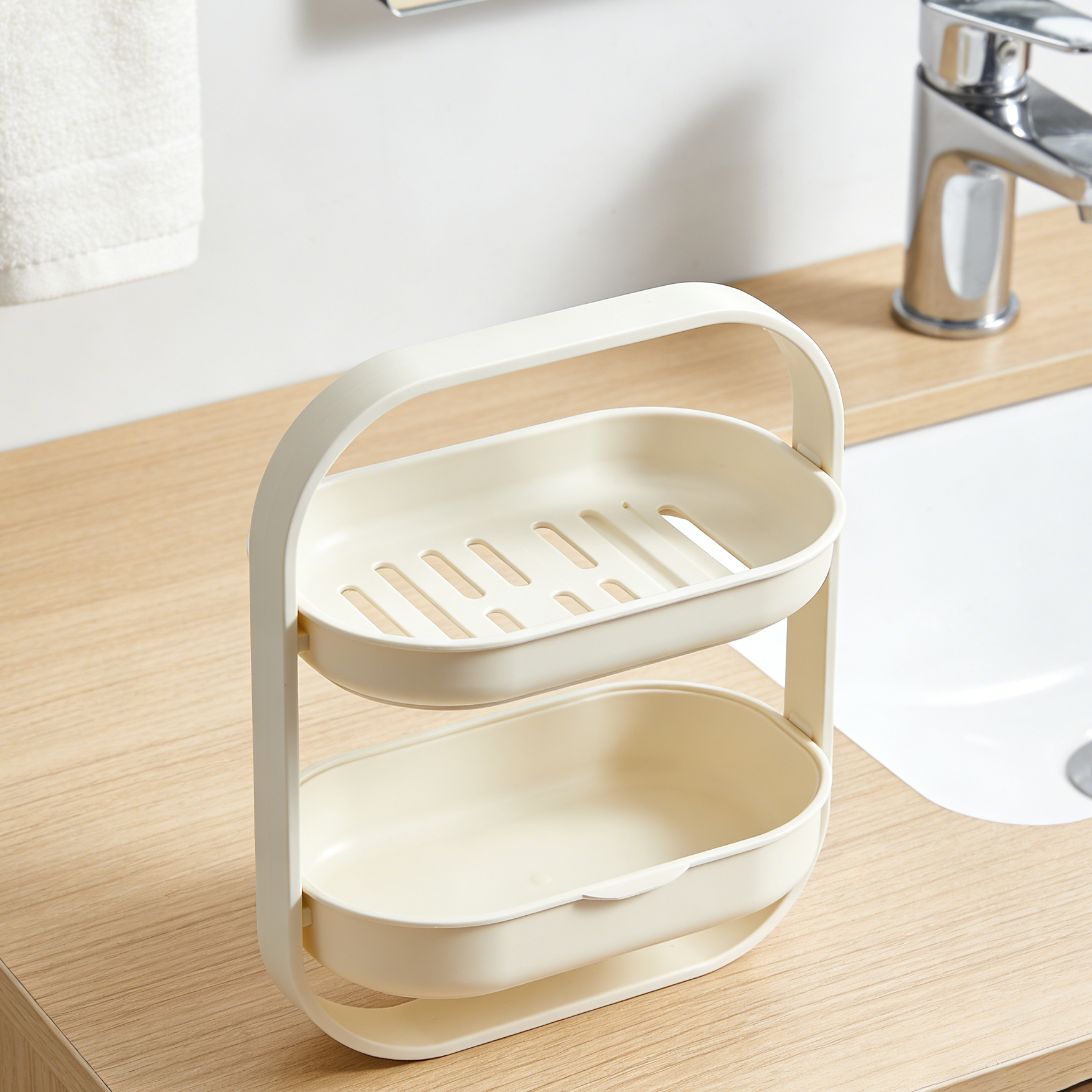 2-Tier Drain Soap Holder