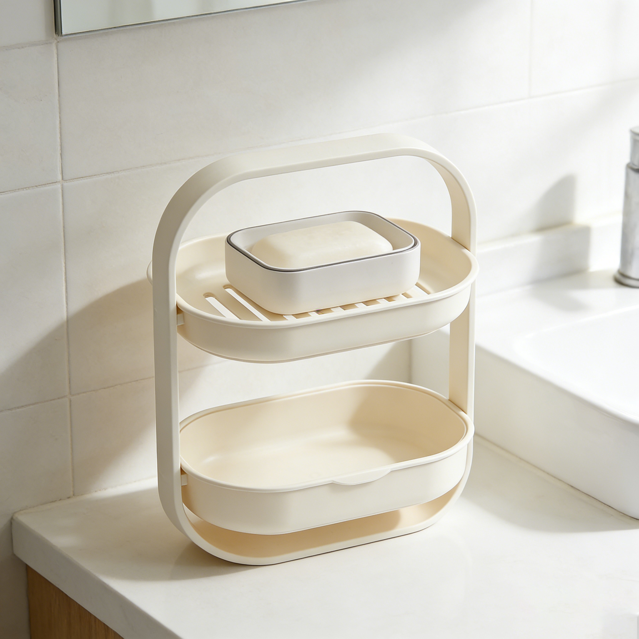 2-Tier Drain Soap Holder