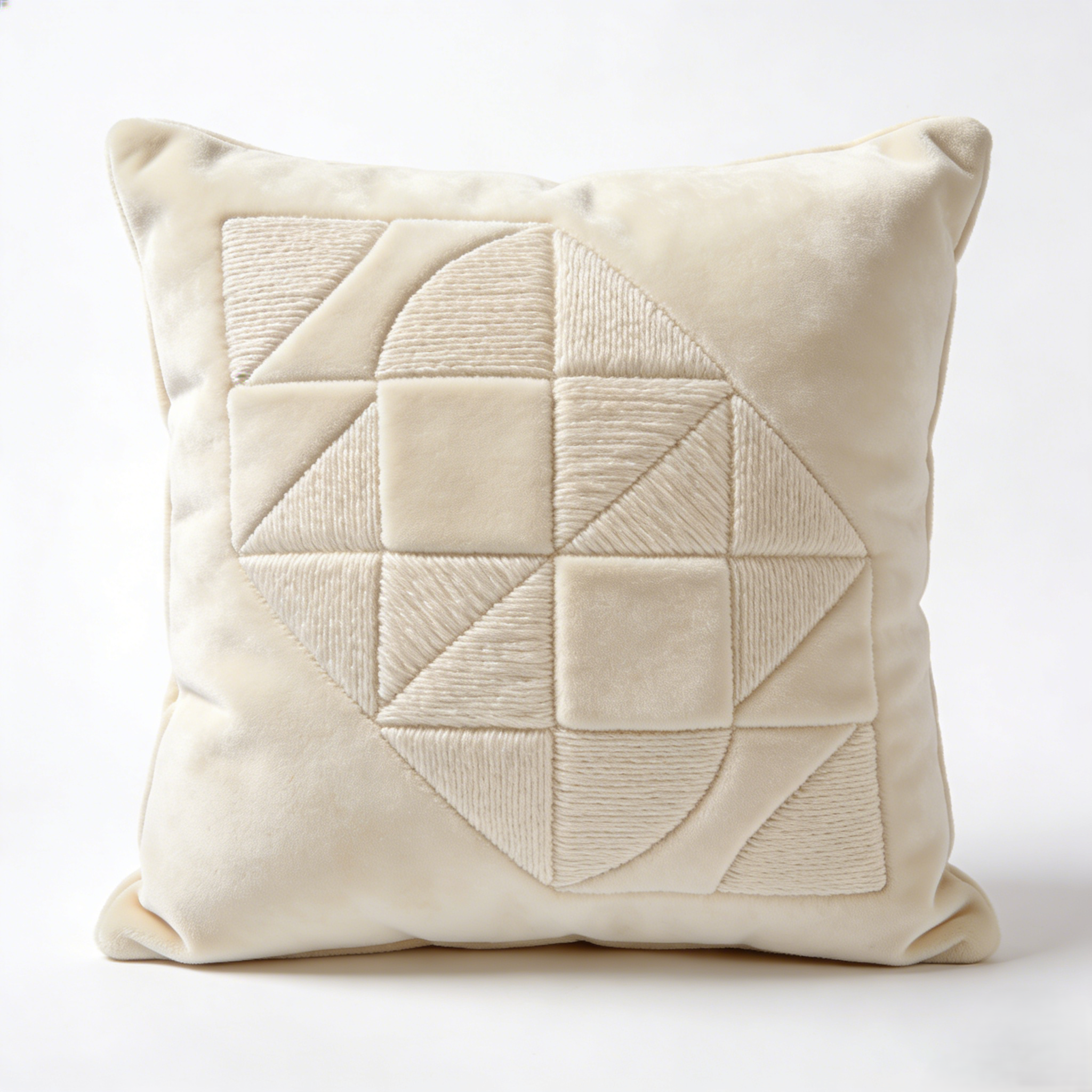 Textured Geometric Throw Pillow