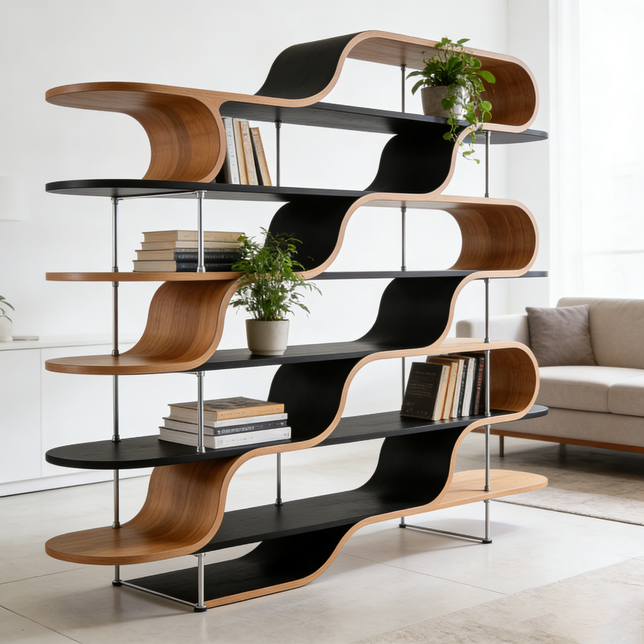 Wave Design Display Shelf