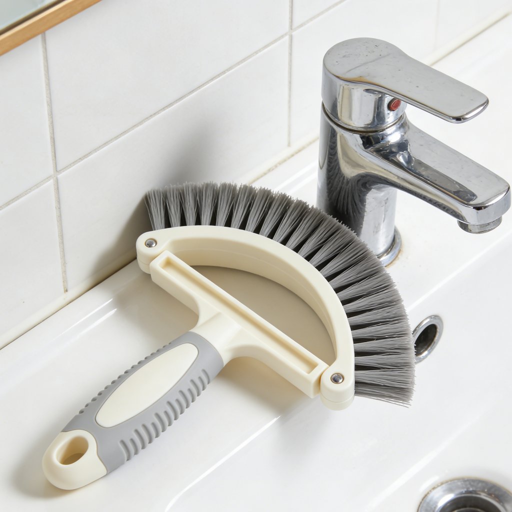 Multi-Surface Curved Cleaning Brush