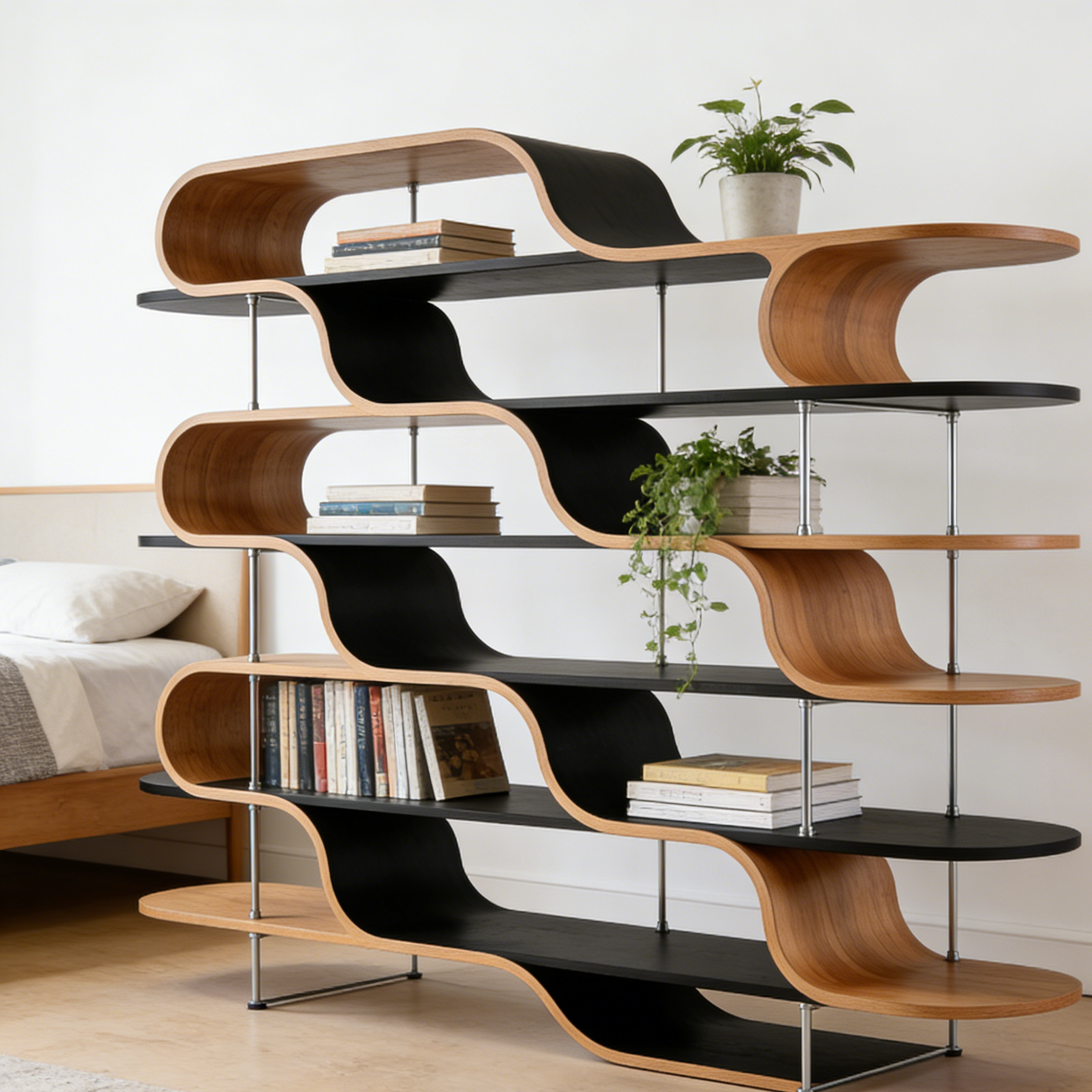 Wave Design Display Shelf