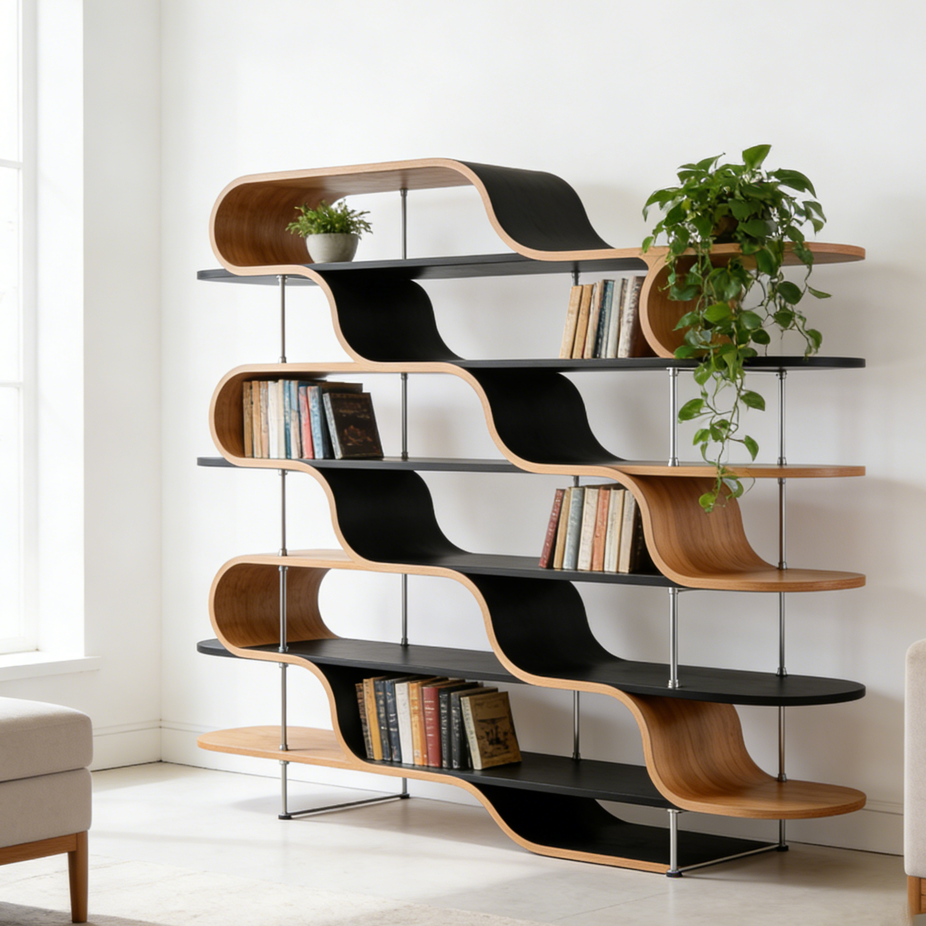 Wave Design Display Shelf