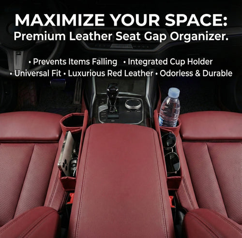 Car Leather Cup Holder Gap Bag